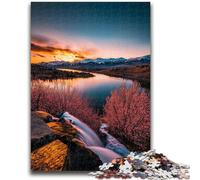Puzzles 1000 pièces pour Adolescents Magnifiques Montagnes et Lacs Un défi à relever, mais Amusant et Humoristique Cadeau d'anniversaire, Cadeaux, décoration Murale 50x75cm