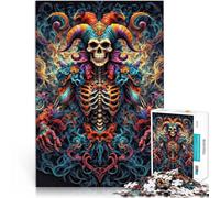 Puzzles 1000 pièces pour Adolescents Mandala du bouffon malveillant~ Jouets éducatifs Jeu éducatif pour Anniversaire, Noël 38x26cm