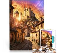 Puzzles 1000 pièces pour Adolescents Merveille médiévale Jeux éducatifs Décoration d'intérieur Une œuvre d'art 38x26cm