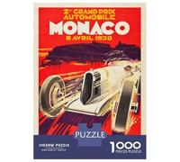 Puzzles 1000 Pièces pour Adolescents Monaco Grand Prix 1931 Puzzles pour Adultes - Jeu De Réflexion - Une Œuvre d'art pour Les Amateurs De Jeux 70x50cm/1000pcs