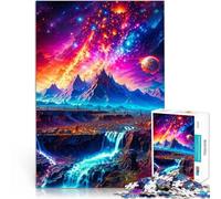 Puzzles 1000 pièces pour Adolescents Montagnes Magiques Jeux éducatifs Décoration d'intérieur Décoration Parfaite 38x26cm
