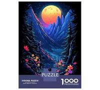 Puzzles 1000 Pièces pour Adolescents Moon Light Forest Puzzle pour Adultes Jeux De Famille Améliorez Vos Souvenirs Offrez-Vous Un Cadeau pour Toute La Famille 52x38cm/1000pcs