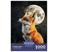 Puzzles 1000 Pièces pour Adolescents Moonlit Fox -12 Puzzles pour Adultes, Jouets Anti-Stress, Analyse Et Logique, Cadeau d'anniversaire, Cadeaux, 52x38cm/1000pcs