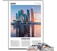 Puzzles 1000 pièces pour Adolescents Moscou, défi d'intelligence cérébrale, Jouets addictifs, Cadeau d'anniversaire, décoration Murale 50x75cm