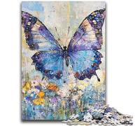 Puzzles 1000 pièces pour Adolescents, Motif Papillons fantastiques, Jeu de Quiz, décoration Murale, Cadeaux Uniques pour Anniversaire et Noël (50x75cm)