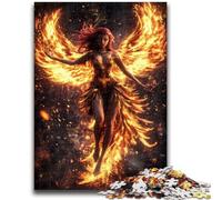Puzzles 1000 pièces pour Adolescents Mystérieuse Fille Phénix Un défi à compléter, mais Amusant et Humoristique Cadeau d'anniversaire, Cadeaux, décoration Murale 50x75cm