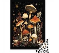 Puzzles 1000 Pièces pour Adolescents Mystical Mushroom Garden Puzzles pour Adolescents, Jouets, Décoration Murale, Cadeaux pour Femmes, Cadeau d'anniversaire, Cadeaux, 38x26cm/1000pcs