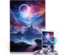 Puzzles 1000 pièces pour Adolescents Nature et Vague Galactique Séjour Anti-Stress pour Tuer Le Temps Jeu de défi Unique 38x26cm