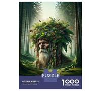 Puzzles 1000 Pièces pour Adolescents Nature's Guardian Forest Spirit Statue Puzzles pour Adultes Jeux Relaxants Assemblage De Motifs Cadeau d'anniversaire, Cadeaux, 38x26cm/1000pcs