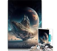 Puzzles 1000 pièces pour Adolescents,Naviguer à Travers la Galaxie,Puzzles pour Adultes,Soulagement du Stress,Vacances à la Maison,Tuer Le Temps,Liste de souhaits avec Le Père Noël (Taille 75x50cm)