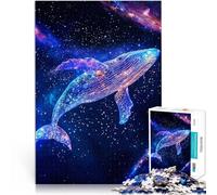 Puzzles 1000 pièces pour Adolescents Nébuleuse interstellaire Baleine Casse-tête Chaque pièce est Unique - Jeu Familial Stimulant et Amusant 38x26cm