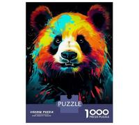 Puzzles 1000 Pièces pour Adolescents Neon Panda Puzzles pour Adultes - Décoration Murale - Analyse Et Logique - Stimule Le Cerveau 70x50cm/1000pcs