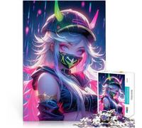Puzzles 1000 pièces pour Adolescents Néon Rebelle Jeux éducatifs Décoration d'intérieur Cadeau d'anniversaire, Cadeaux, décoration Murale 52x38cm