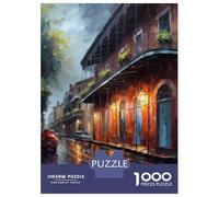 Puzzles 1000 Pièces pour Adolescents New Orleans Art USA Puzzle pour Adultes, Jouet, Décoration Murale, Découpe De Précision, Cadeau Anti-Stress 70x50cm/1000pcs