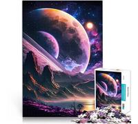Puzzles 1000 pièces pour Adolescents Nouvelle Nature Planète Cosmos Casse-tête avec des pièces de Formes aléatoires entièrement imbriquées 75x50cm