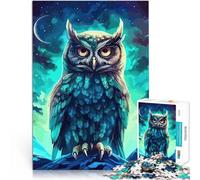 Puzzles 1000 pièces pour Adolescents Nuit des hiboux Séjour Anti-Stress pour Tuer Le Temps Améliorer la mémoire 38x26cm