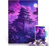 Puzzles 1000 pièces pour Adolescents Nuit Japonaise Entraînez Votre Cerveau et Vos Mains est idéal comme Cadeau pour Toute la Famille 38x26cm