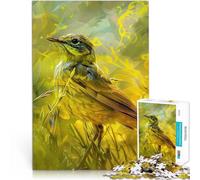 Puzzles 1000 pièces pour Adolescents Oiseau Jaune dans l'herbe pour Le Jeu éducatif Challenge Toy Super Cadeau 75x50cm