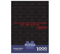 Puzzles 1000 Pièces pour Adolescents on The Way to Success Puzzles pour Adultes - Jeu De Réflexion - Une Œuvre d'art pour Les Amateurs De Jeux 70x50cm/1000pcs