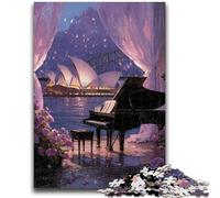 Puzzles 1000 pièces pour Adolescents Opéra de Sydney Un défi à relever, mais Amusant et Humoristique Cadeau d'anniversaire, Cadeaux, décoration Murale 38x26cm