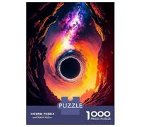 Puzzles 1000 Pièces pour Adolescents Orange Portal Puzzles pour Adultes Jeux Relaxants Découpe De Précision Cadeaux pour Les Amis Et La Famille 70x50cm/1000pcs