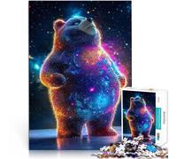 Puzzles 1000 pièces pour Adolescents Ours Mignon Cosmique Jouet éducatif d'apprentissage Cadeau d'anniversaire, Cadeaux, décoration Murale 38x26cm