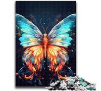 Puzzles 1000 pièces pour Adolescents Papillon Feu Aide Le Cerveau Exercices addictifs Jouets pour cultiver la Patience Décoration Murale 26x38cm