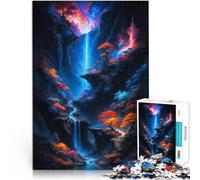 Puzzles 1000 pièces pour Adolescents Paradis caché des Cascades Jouets Jeux éducatifs Soulagement du Stress Décoration Parfaite 38x26cm
