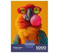 Puzzles 1000 Pièces pour Adolescents Parrot Bubblegum Puzzle Adulte Jouet Décoration Murale Vacances À La Maison Tuer Le Temps Aider À Stimuler Le Cerveau 70x50cm/1000pcs
