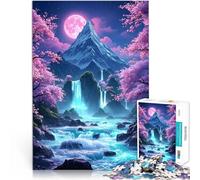 Puzzles 1000 pièces pour Adolescents Paysage de Cascade Fantastique Cadeaux de Jeux stimulants décoration Murale 38x26cm