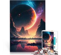 Puzzles 1000 pièces pour Adolescents Paysage de l'aube de l'espace Difficile et défi est idéal comme Cadeau pour Toute la Famille 38x26cm