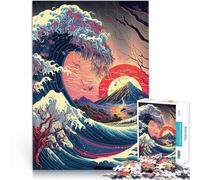 Puzzles 1000 pièces pour Adolescents Paysage de Montagne Séjour Anti-Stress pour Tuer Le Temps Œuvre d'art 52x38cm