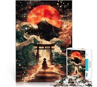 Puzzles 1000 pièces pour Adolescents Paysage de rêve Japonais Réduction du Stress intéressante Jeu de défi Unique 38x26cm