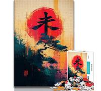 Puzzles 1000 pièces pour Adolescents Paysage de Style Japonais 1000 pièces pour Adultes, Jeu Familial éducatif adapté à la décoration de Bureau (Taille 38x26cm)