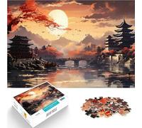 Puzzles 1000 pièces pour Adolescents Paysage du Japon Jouets éducatifs d'apprentissage Renforcer l'amour Entre Les Couples 38x26cm