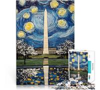 Puzzles 1000 pièces pour Adolescents Paysages et Symboles de beauté à Travers Les États-Unis Fan Nature Art Casse-tête Jeu de défi Unique 75x50cm