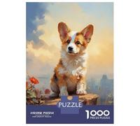 Puzzles 1000 pièces pour adolescents Pembroke Welsh Corgi pour adultes, jeux relaxants, découpe de précision, cadeaux pour amis et famille, 70 x 50 cm, 1000 pièces