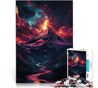 Puzzles 1000 pièces pour Adolescents Pic de la Montagne Cosmique Séjour Anti-Stress pour Tuer Le Temps Cadeau Amusant 38x26cm