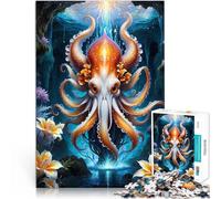 Puzzles 1000 pièces pour Adolescents Pieuvre Mythique Jeu Familial Anti-Stress Défi Difficile Bon Cadeau 52x38cm