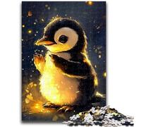 Puzzles 1000 pièces pour Adolescents Pingouin étoilé 1000 pièces pour Adolescents, Anti-Stress, défi Difficile, Cadeaux du Père Noël Secret (75x50cm)