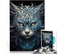 Puzzles 1000 pièces pour Adolescents Pixels Animaux énigmatiques Difficile Difficile Offrir en Cadeau à Toute la Famille 75x50cm