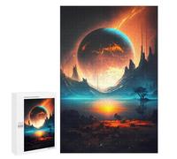 Puzzles 1000 pièces pour adolescents Planetary Heaven Paysage Puzzles pour Adultes Jeu de main mais Cadeau d'anniversaire amusant et humoristique, Cadeaux, 1000 pièces
