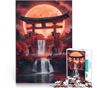 Puzzles 1000 pièces pour Adolescents Porte Japonaise 1 Jouets éducatifs d'apprentissage Offrir en Cadeau à Toute la Famille 52x38cm