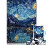 Puzzles 1000 pièces pour Adolescents, Porte sous Le Ciel Nocturne, Jeux Amusants en Famille, activités Amusantes à la Maison, Cadeau d'anniversaire, Cadeaux de Voyage (75x50cm)