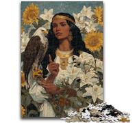 Puzzles 1000 pièces pour Adolescents Portrait de Marie la mère, Jeu Familial Anti-Stress Défi Difficile Une œuvre d'art pour Les 14 Ans et Plus 50X75CM