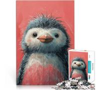 Puzzles 1000 pièces pour Adolescents Poussin Pingouin Joyeux Jouets Jeux éducatifs Soulagement du Stress Œuvre d'art 38x26cm