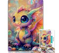 Puzzles 1000 pièces pour Adolescents Puzzles bébé Dragon pour Adolescents, idéal comme Cadeau pour Toute la Famille à partir de 14 Ans (Taille 75x50cm)