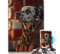 Puzzles 1000 pièces pour Adolescents,Puzzles dalmatiens Pompiers pour Adolescents,Jeux d'activités familiales stimulants,Jouets à Faire soi-même pour décoration Murale de la Maison,Cadeaux 75x50cm