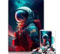 Puzzles 1000 pièces pour Adolescents, Puzzles d'astronautes Beyond The Stars pour Adolescents, Jeu de Quiz, décoration Murale, Cadeaux d'anniversaire et de Noël Uniques (Taille 75x50cm)