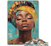 Puzzles 1000 pièces pour Adolescents, Puzzles de Femmes africaines pour Adultes, Anti-Stress, défi Difficile, Cadeaux du Père Noël Secret (50x75cm)